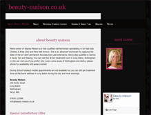Tablet Screenshot of beauty-maison.co.uk